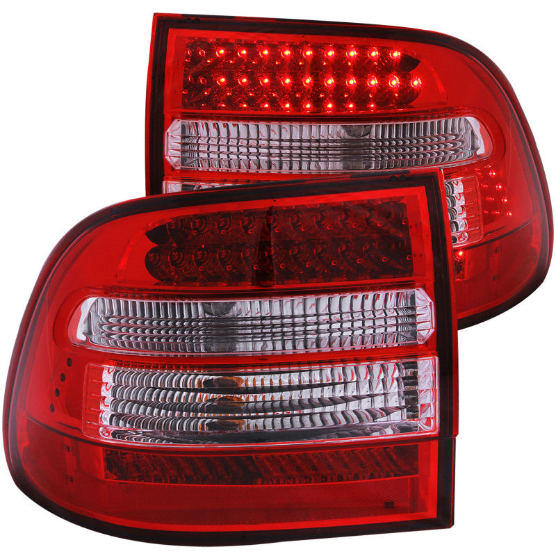 Anzo 2003-2006 Porsche Cayenne LED Tail lights Red/Clear