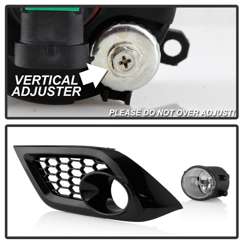 Spyder Toyota Corolla 17 iM Models / Scion 16 iM Models OEM Style Fog Lights w/OEM Fit Switch- Clear 5086372