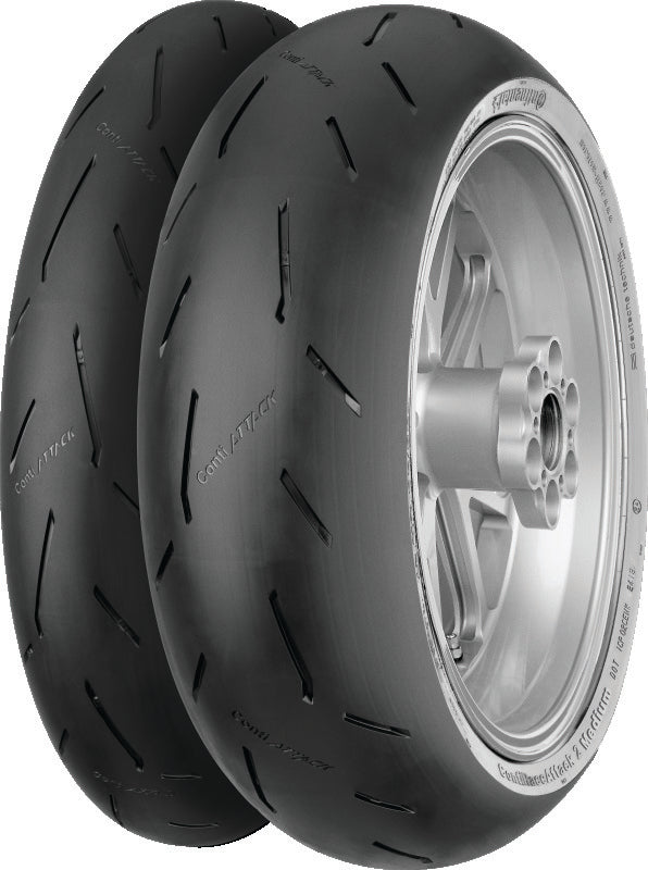 Continental Tire Continental ContiRaceAttack 2 Soft - 120/70 ZR17 M/C 58W TL Front 02446500000