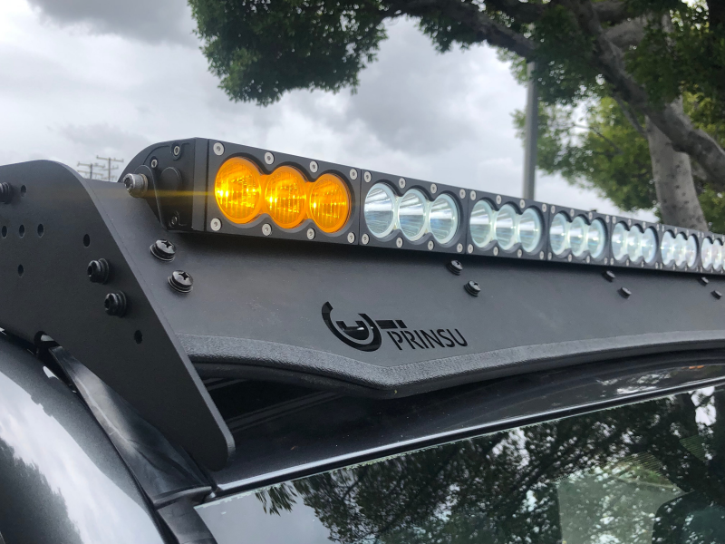 Cali Raised LED Cali Raised Dual Function Amber/White Led Light Bar Prinsu Mounting Bracket Kit - Wire Harness/Small CR2914
