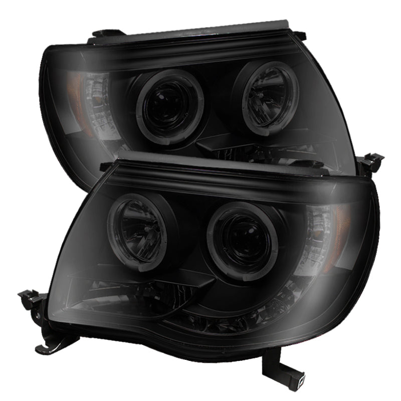 Spyder Toyota Tacoma 05-11 Projector Headlights LED Halo LED Blk Smke PRO-YD-TT05-HL-BSM 5078650