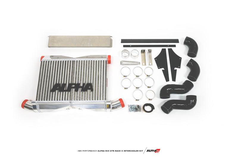AMS Performance 2012+ Nissan GT-R Alpha Race X Front Mount Intercooler w/Logo ALP.07.09.0010-3