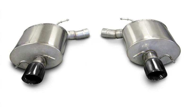 Corsa Performance 09-13 Cadillac CTS Sedan V 6.2L V8 Black Sport Axle-Back Exhaust