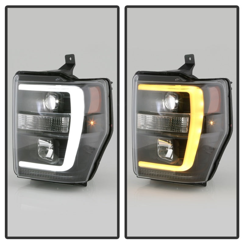 Spyder Ford F-250/350/450 08-10 V2 High-Power LED Headlights-Switch Back-Black PRO-YD-FS08PL-SBLB-BK 5087751