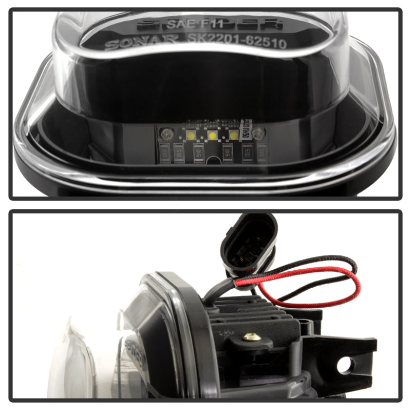 Spyder Ford Superduty 11-14 LED Fog Lights Black FL-YD-FS11-LED-BK 5081100