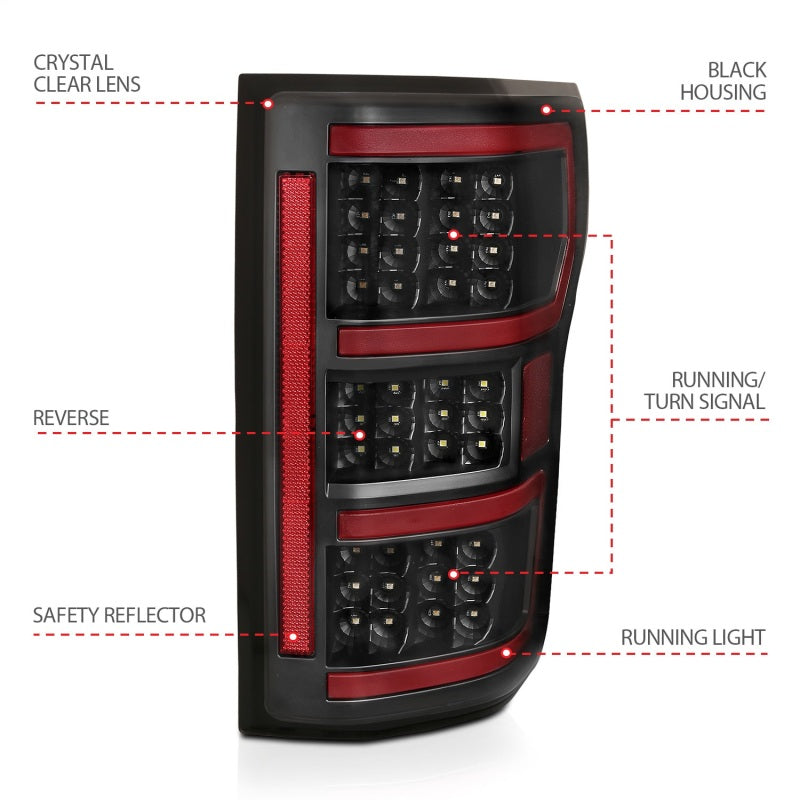 Anzo Led Taillights Black