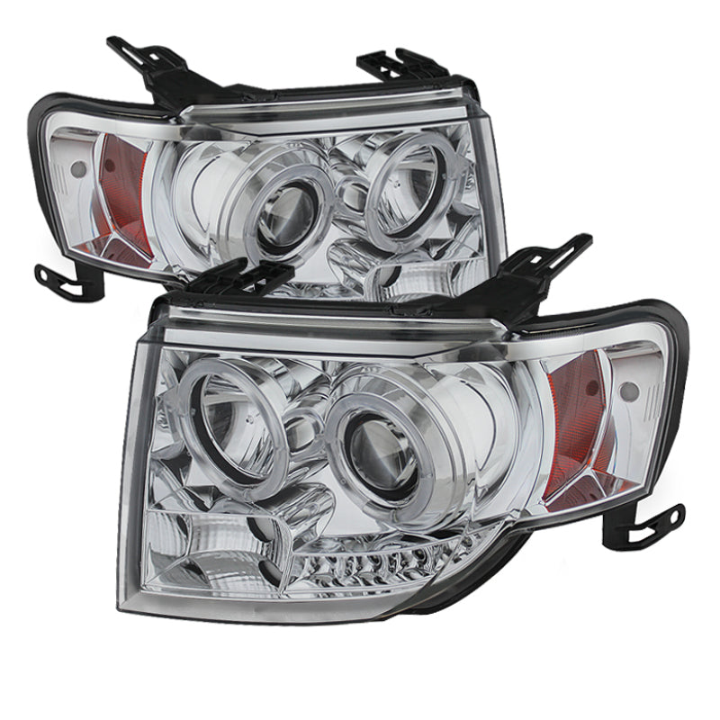 Spyder Ford Escape 08-12 Projector Headlights Halogen Model Only - DRL Chrome PRO-YD-FES08-DRL-C 5074232