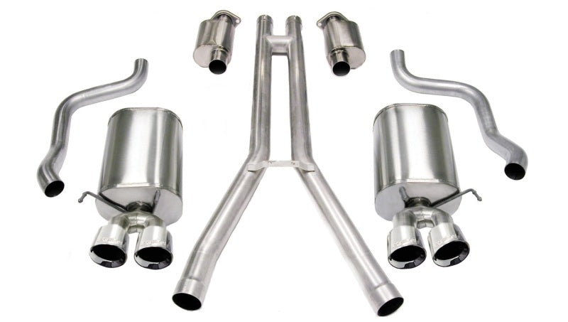 Corsa Performance 04-08 Cadillac XLR 4.6L Polished Sport Cat-Back Exhaust