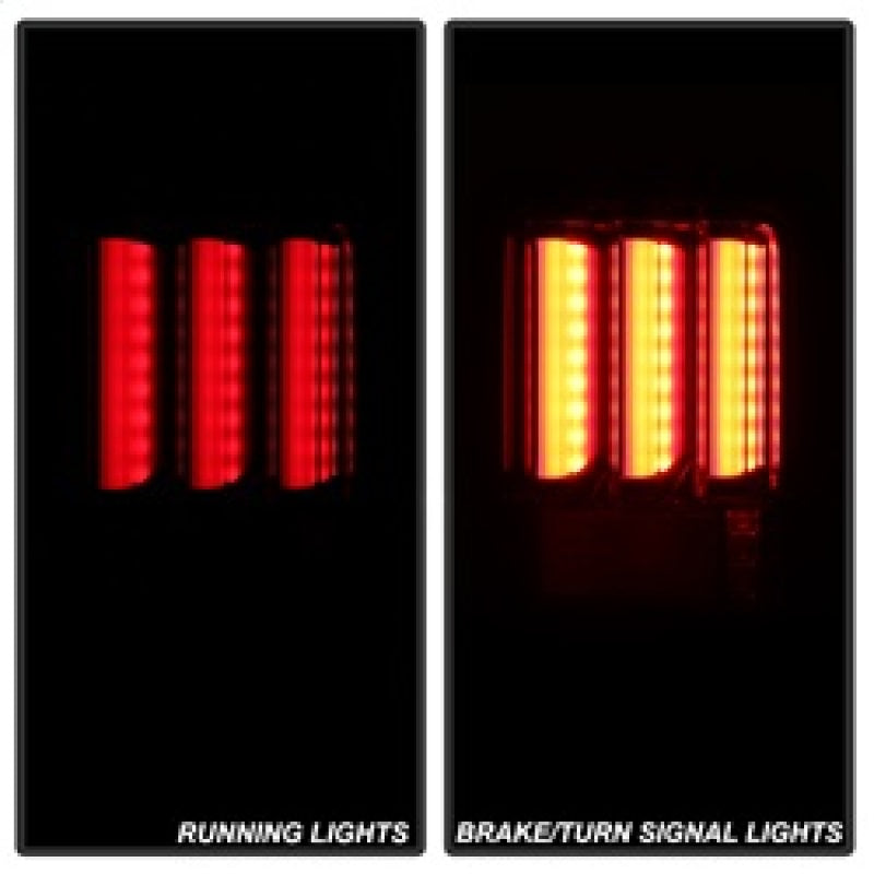 Spyder 07-16 Jeep Wrangler Version 2 Light Bar LED Tail Lights - Black (ALT-YD-JWA07V2-LBLED-BK) 5084774