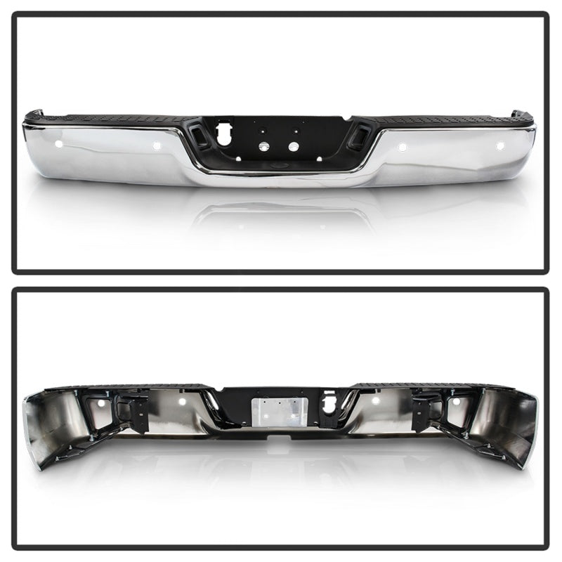 SPYDER xTune 09-18 Dodge Ram 1500 w/Parking Sensor OEM Style Steel Rear Bumper - Chrome RB-DR09-SET-WS-C 9047022