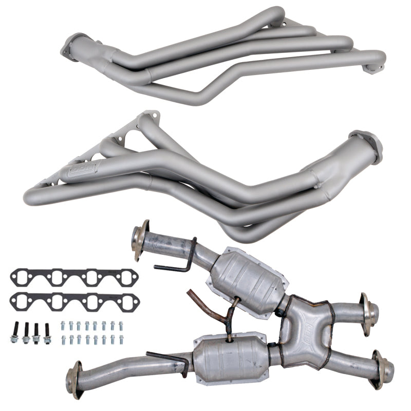 BBK 79-93 Ford Mustang 5.0L 1-5/8 Long Tube Headers w/High Flow Catted X-Pipe (Ti Ceramic) 15312