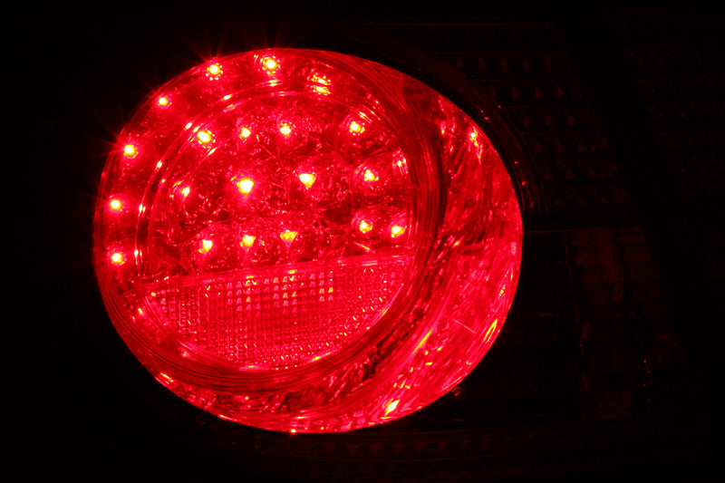Anzo 2003-2008 Toyota Corolla LED Tail lights Red Clear 4pc