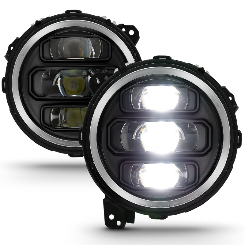 ANZO 2018-2019 Jeep Wrangler Full Led ProjectoráH.L Black 111466