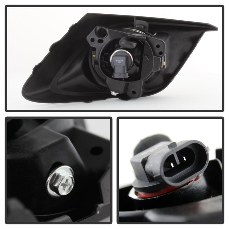 Spyder Mazda 3 2014+ OEM Fog Light w/Switch- Clear FL-MM32014-C 5077776