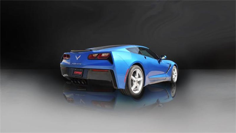 Corsa Performance 2015 Chevy Corvette Z06 2.75in Axle Back Exhaust Black Dual Rear