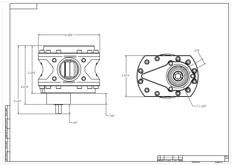 Aeromotive Fuel Pump, Spur Gear, 3/8 Hex, 1.00 Gear, Steel Body 21.5gpm NITRO