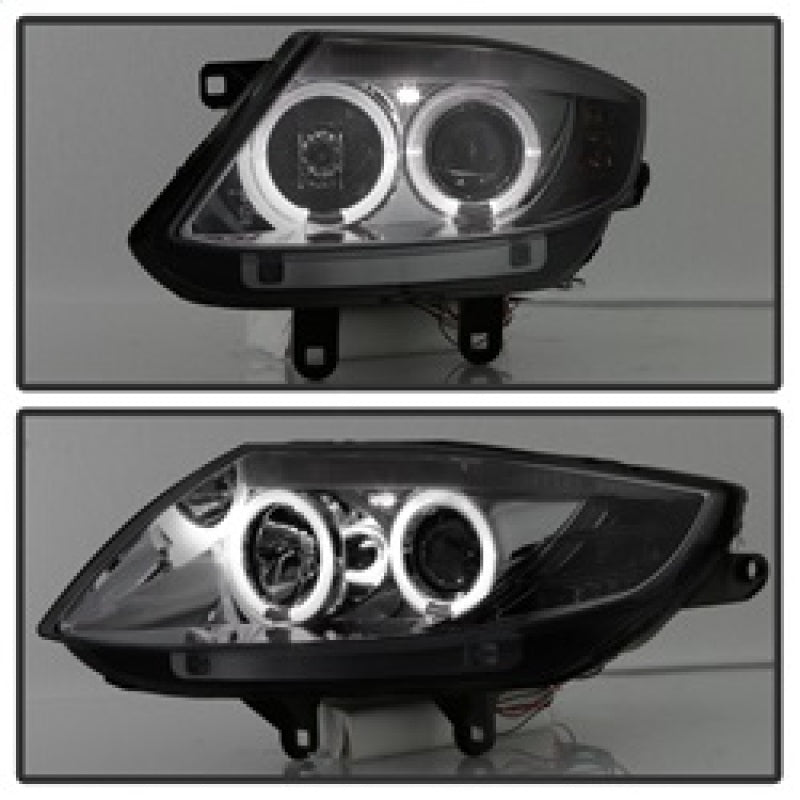 Spyder BMW Z4 03-08 Projector Headlights Halogen Model Only - LED Halo Smoke PRO-YD-BMWZ403-HL-SM 5017413
