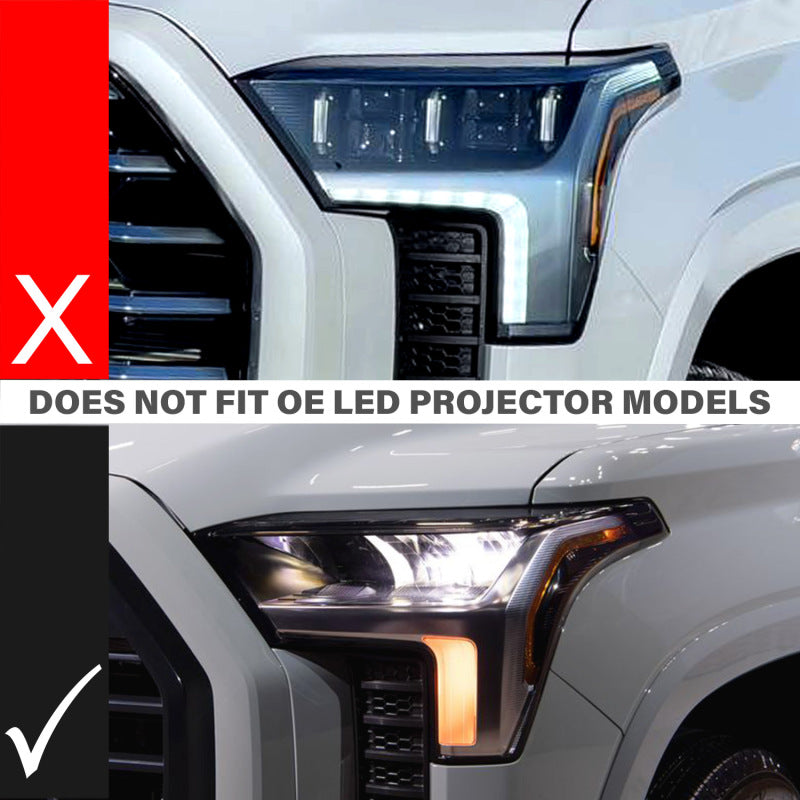 ANZO 22-24 Toyota Tundra (w/Factory LED Refl.) Z-Series Full LED Proj Headlights - Pass. Side ONLY 111599X-R