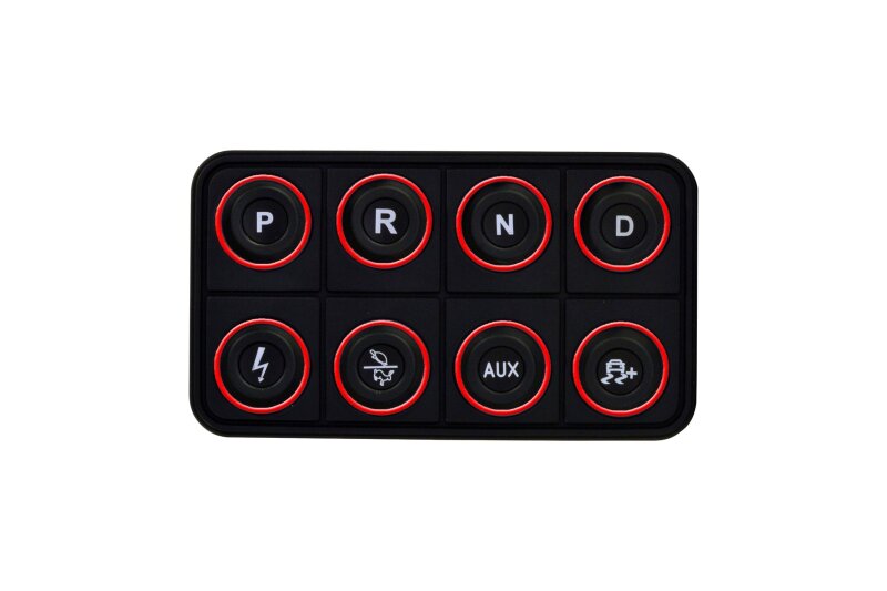 AEM EV 8 Button Keypad CAN Based Programmable Backlighting 30-8400