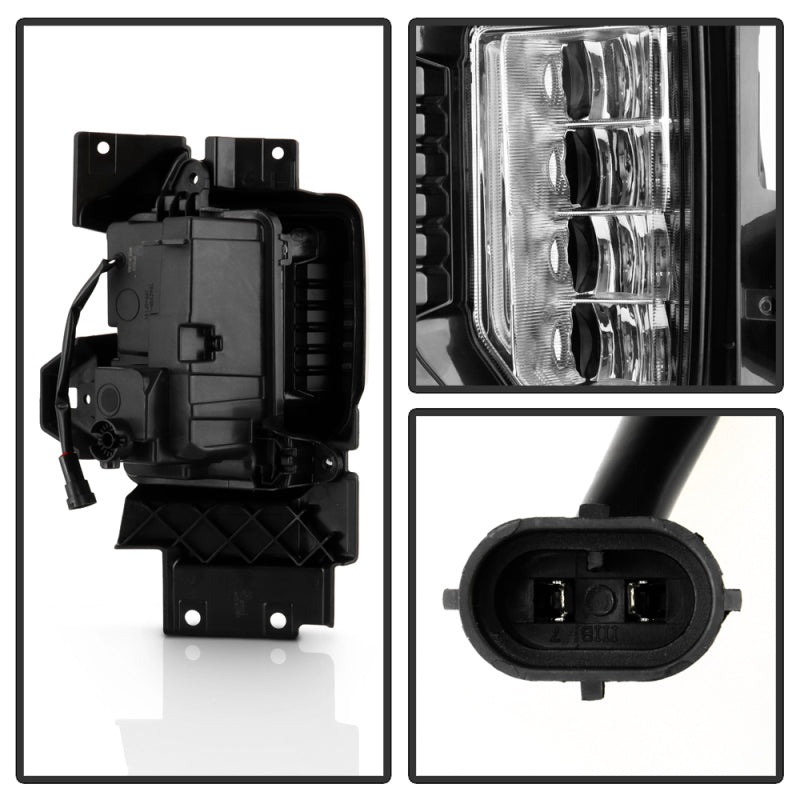 SPYDER 20-22 GMC Sierra 2500/3500 HD OEM Fog Lights w/ Universal Switch 9051173