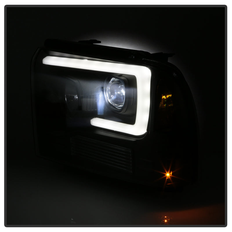 Spyder 05-07 Ford F250/350/450 Super Duty Projector LED Black PRO-YD-FS05V2PL-BK 5087911