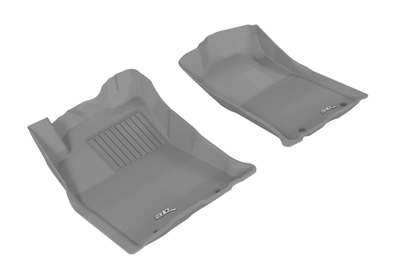 3D MAXpider 2012-2015 Toyota Tacoma Double Cab Kagu 1st Row Floormat - Gray L1TY09011501