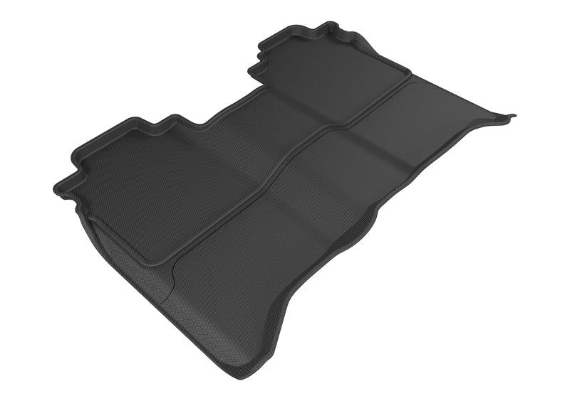 3D MAXpider 2016-2019 Nissan Titan Crew Cab Kagu 2nd Row Floormats - Black L1NS08421509