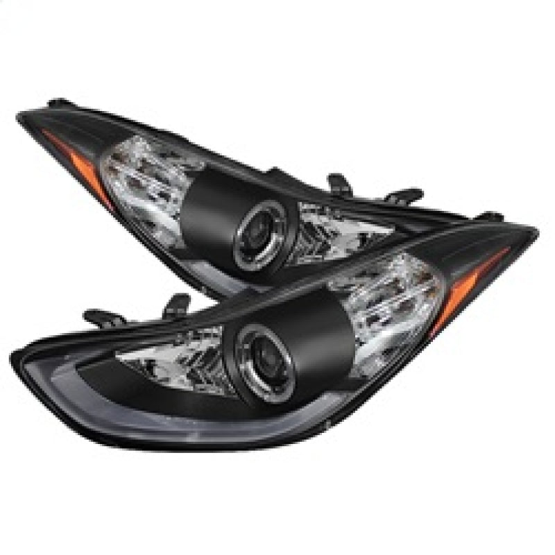 Spyder Hyundai Elantra 11-13 Projector Headlights LED Halo DRL Blk PRO-YD-HYELAN11-DRL-BK 5073662