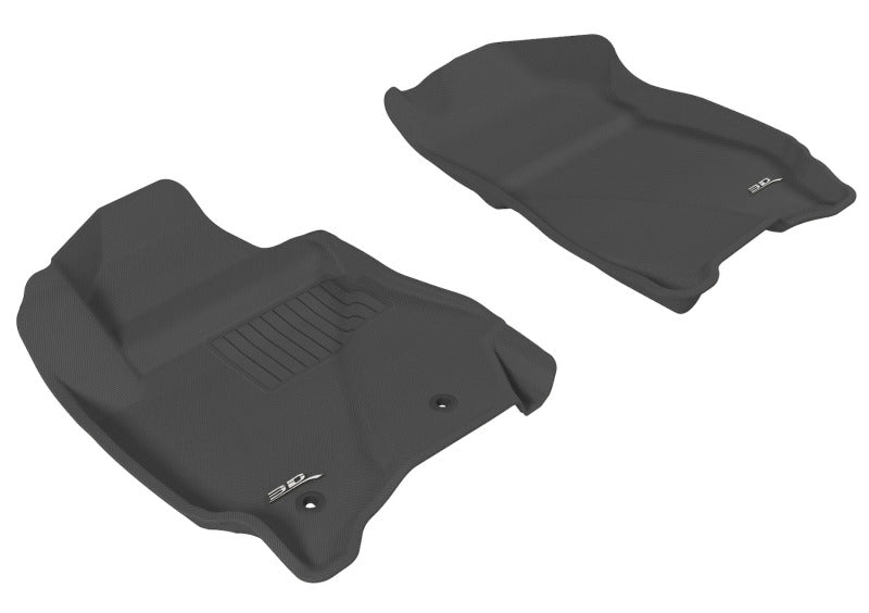 3D MAXpider 2011-2012 Ford/Mazda Escape/Tribute Kagu 1st Row Floormat - Black L1FR03711509