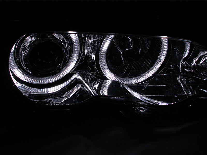 Anzo 2000-2003 BMW 3 Series E46 Projector Headlights w/ Halo Chrome