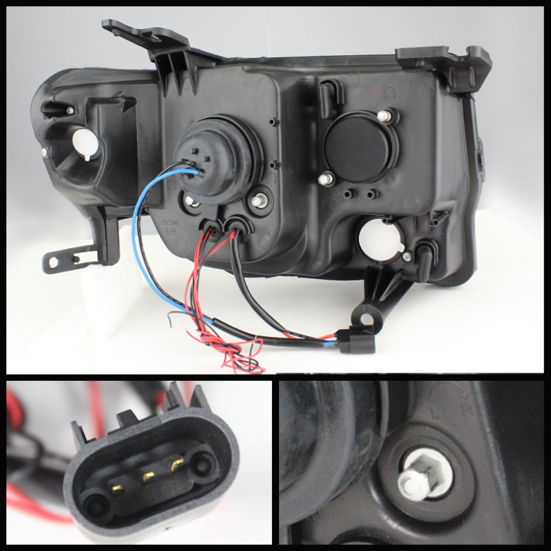 Spyder Ford Escape 08-12 Projector Headlights Halogen Model Only - DRL Chrome PRO-YD-FES08-DRL-C 5074232