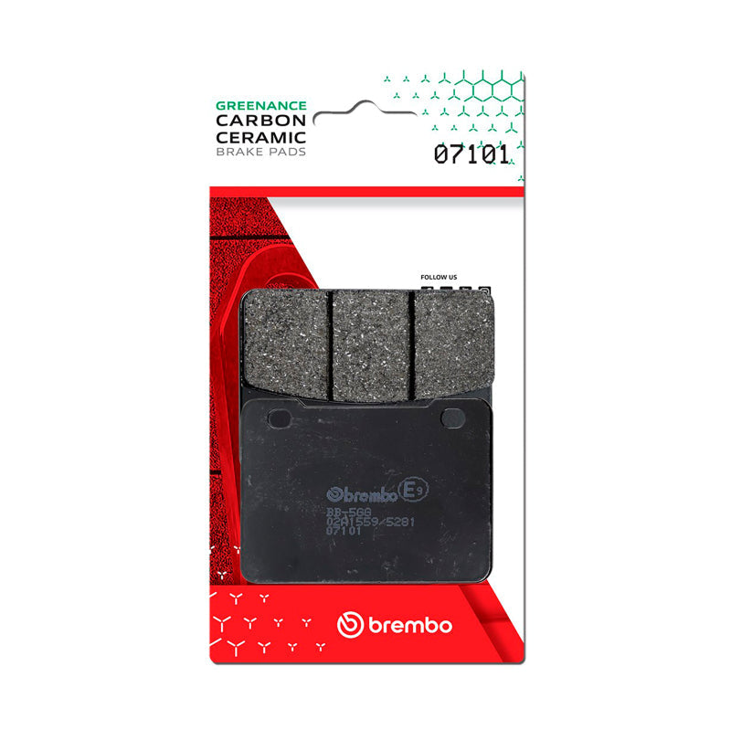 Brembo OE Aeon Elite/SYM MaxSYM/SYM Wolf/SYM CruiSYM Carbon Ceramic Brake Pad - Front 07101