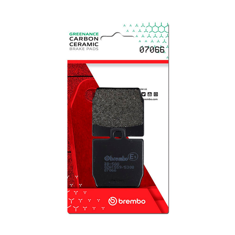 Brembo OE Mbk Nitro/Quadro Quadro/Yamaha Aerox/Yamaha Slider Carbon Ceramic Brake Pad - Rear 07066