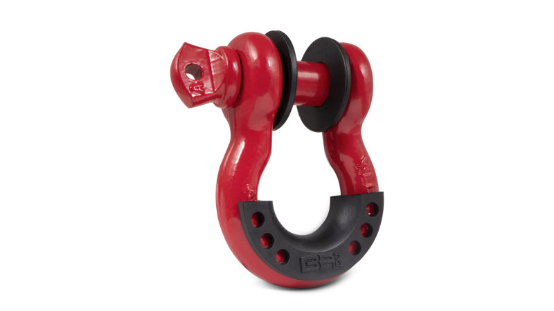 Body Armor 4x4 3/4in Red D-Ring with Black Isolators Single 3204