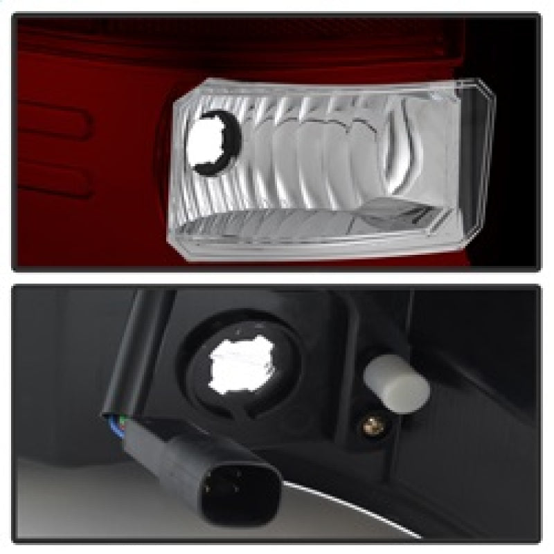 Spyder GMC Sierra 2016-2017 Light Bar LED Tail Lights - Red Clear ALT-YD-GS16-LED-RC 5083807