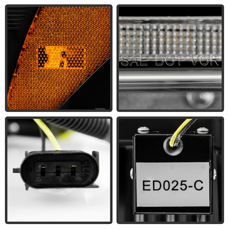SPYDER Apex 20-22 Ford F250/F350 (Halogen) High-Power LED Headlights - Black PRO-YD-FS20HALAP-SEQ-BK 5088635