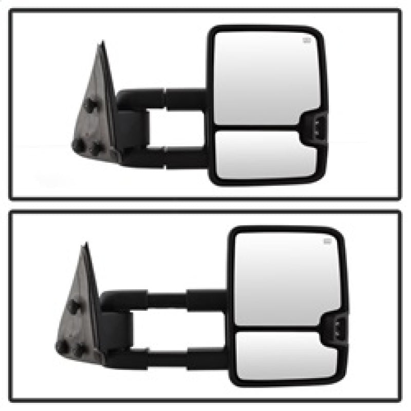 SPYDER xTune Chevy Silverado 03-06 G2 Heated Smoke LED Signal Telescoping Mirrors MIR-CS03S-G2-PWH-SM-SET 9936715
