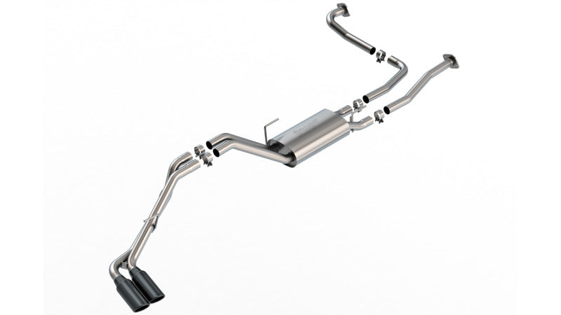 Borla 22-24 Nissan Frontier S-Type Cat Back System - Black Chrome 140984BC