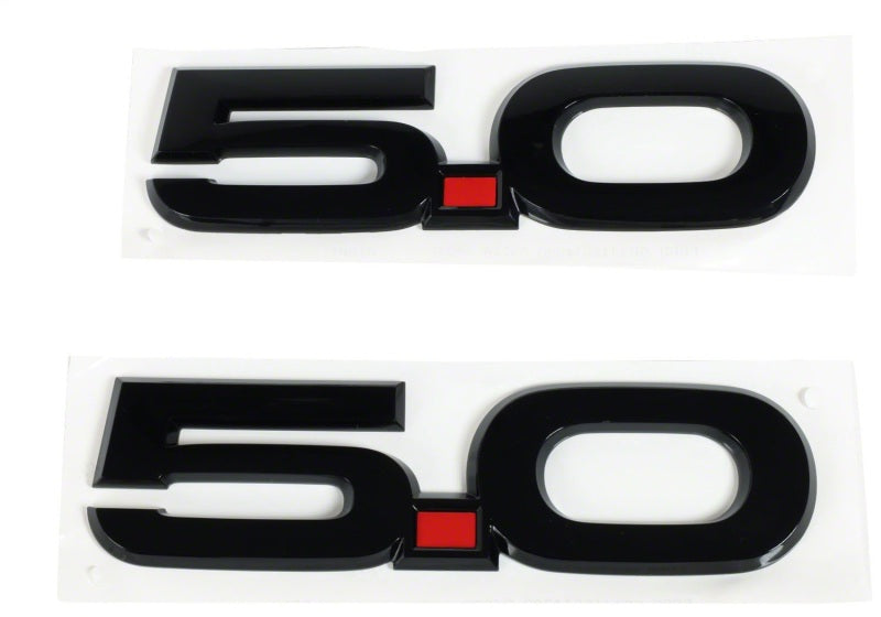 Ford Performance Parts 15-17 Ford Mustang 5.0L Fender Emblem Black