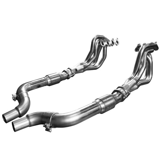 AAUSA Kooks 15-26 Mustang GT/DH 5.0L 4V 1-7/8 x3  SS Headers w/Ultra Green Catted Conn Pipe/w OEM Adapters