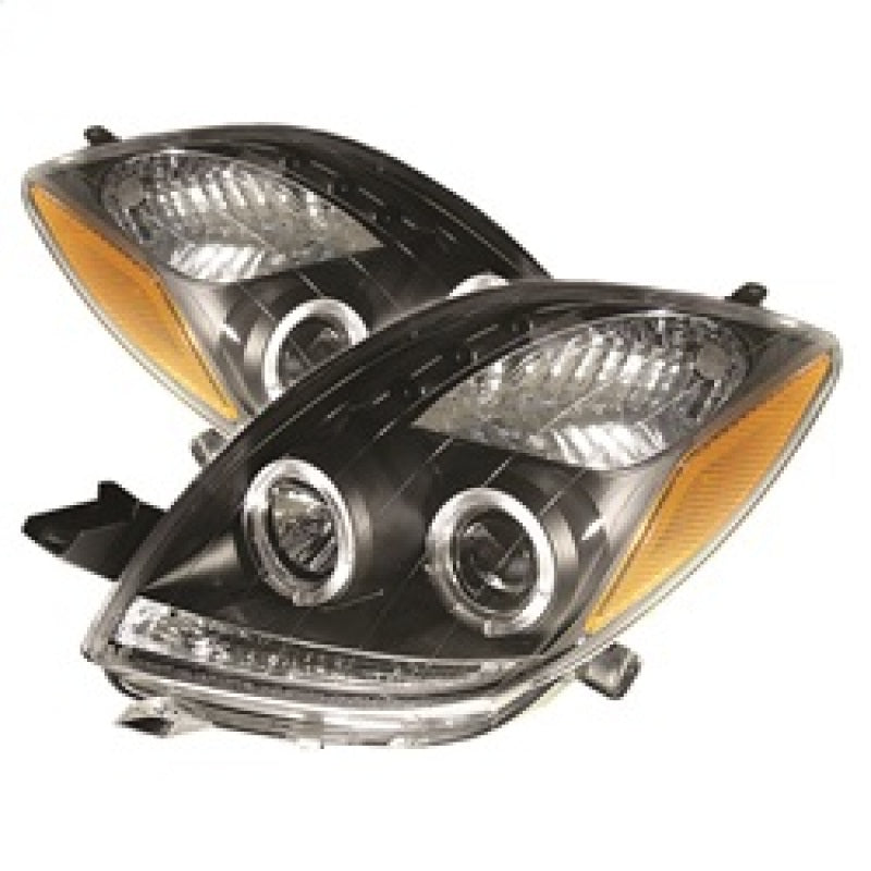 Spyder Toyota Yaris 06-08 2DR Projector Headlights LED Halo- LED Blk PRO-YD-TYA06-HL-BK 5012050