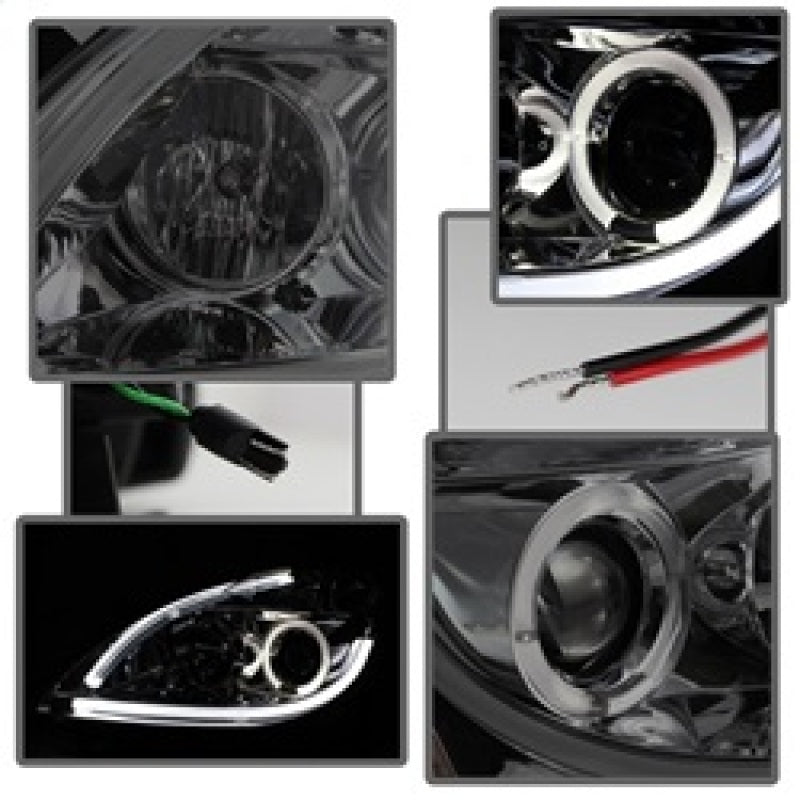 Spyder Nissan Altima 4Dr 10-12 Projector Headlights Light DRL LED Halo Smke PRO-YD-NA104D-LTDRL-SM 5076854