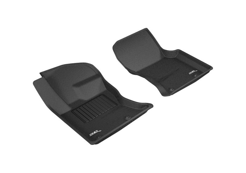 3D MAXpider 2017-2020 Jaguar/Land Rover F-Pace/Range Rover Velar Kagu 1st Row Floormat - Black L1JG01211509