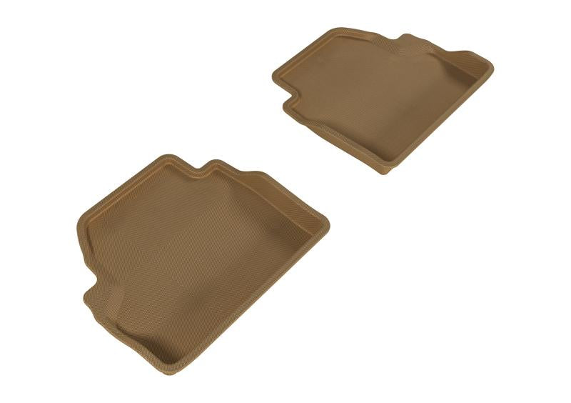 3D MAXpider 2014-2020 BMW 4 Series F32 Kagu 2nd Row Floormats - Tan L1BM05621502