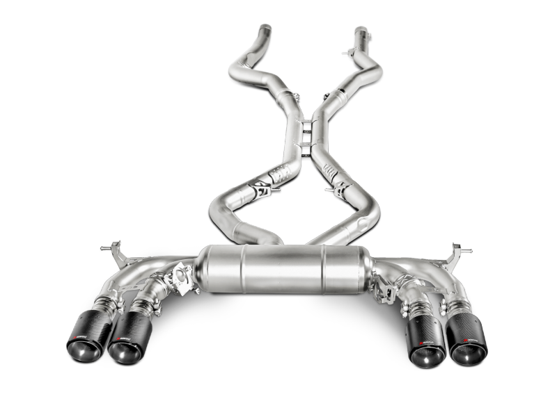Akrapovic 15-17 BMW X5M (F85) Evolution Line Cat Back (Titanium) w/ Carbon Tips S-BM/T/1