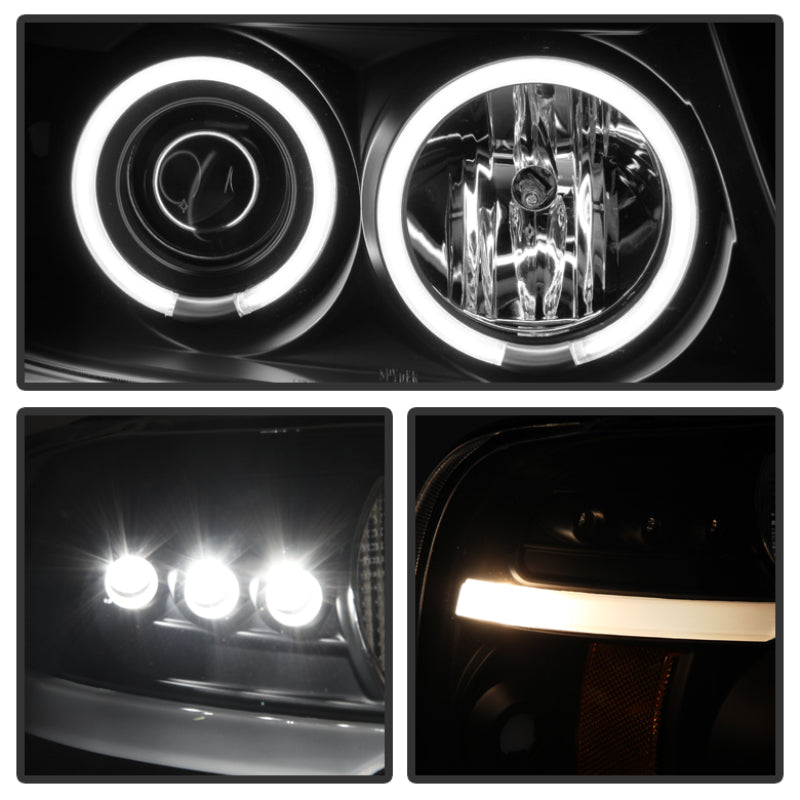 Spyder Ford F150 04-08 Projector Headlights Version 2 CCFL Halo LED Blk PRO-YD-FF15004-CCFL-G2-BK 5030085