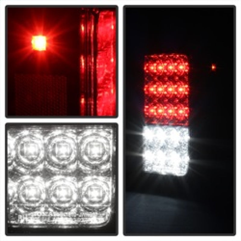 Spyder Jeep Wrangler 07-15 LED Tail Lights Red Clear ALT-YD-JWA07-LED-RC 5070401