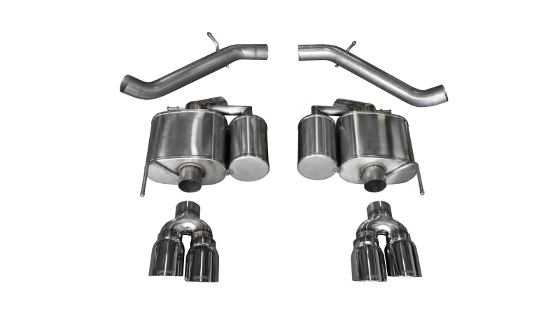 Corsa Performance 16-18 Cadillac ATS-V 3.6T 4in Polished Sport Axle-Back Exhaust
