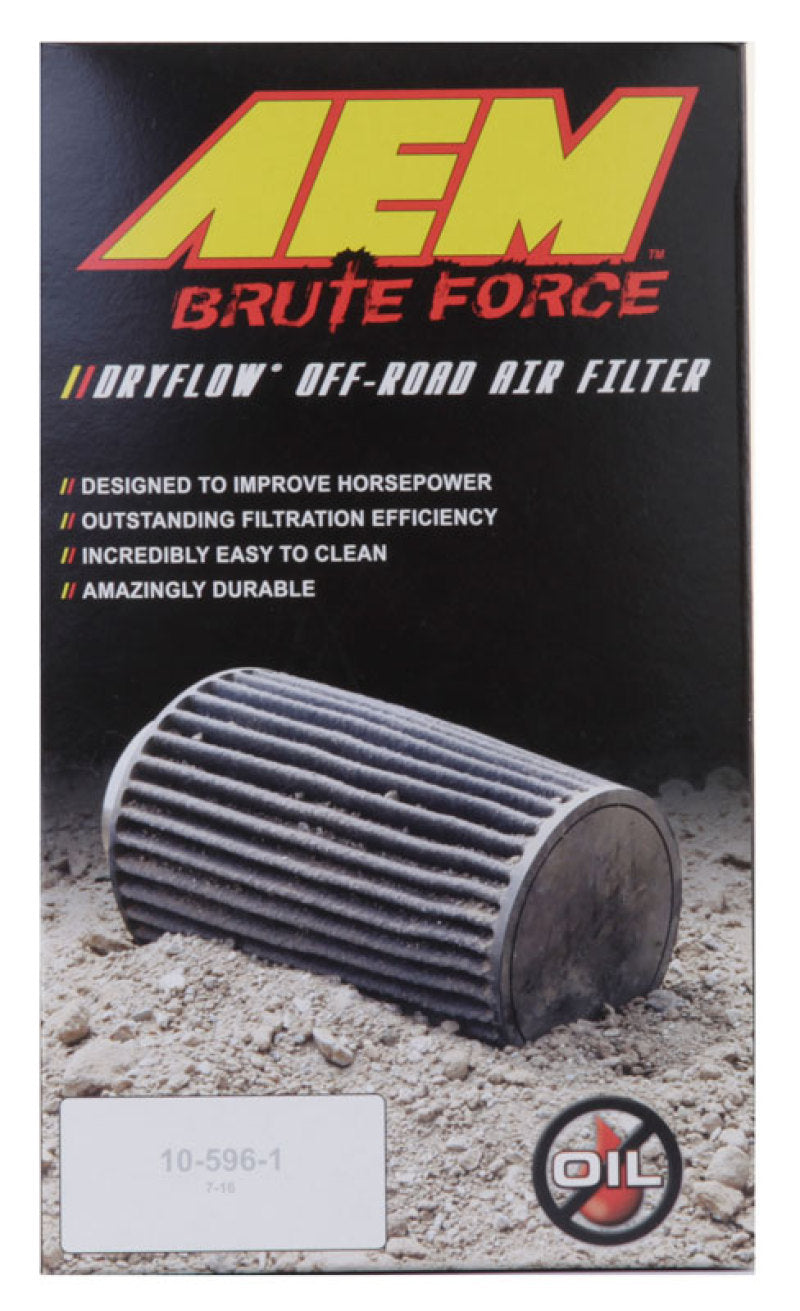 AEM Induction AEM Dryflow 3.5in. X 7in. Round Tapered Air Filter 21-2047BF