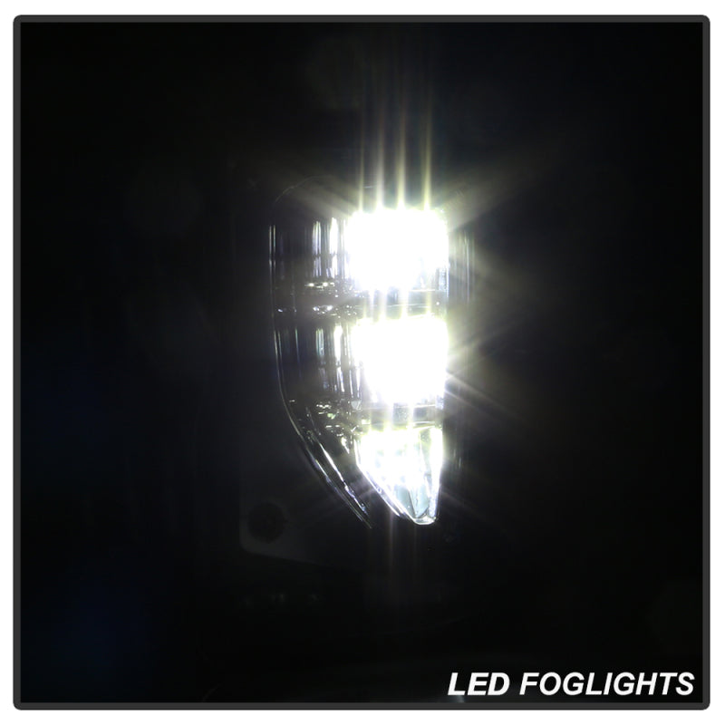 Spyder 16-18 Chevy Silverado 1500 OEM Style Full LED Fog Light w/Switch - Clear (FL-CSIL16-LED-C) 9043215